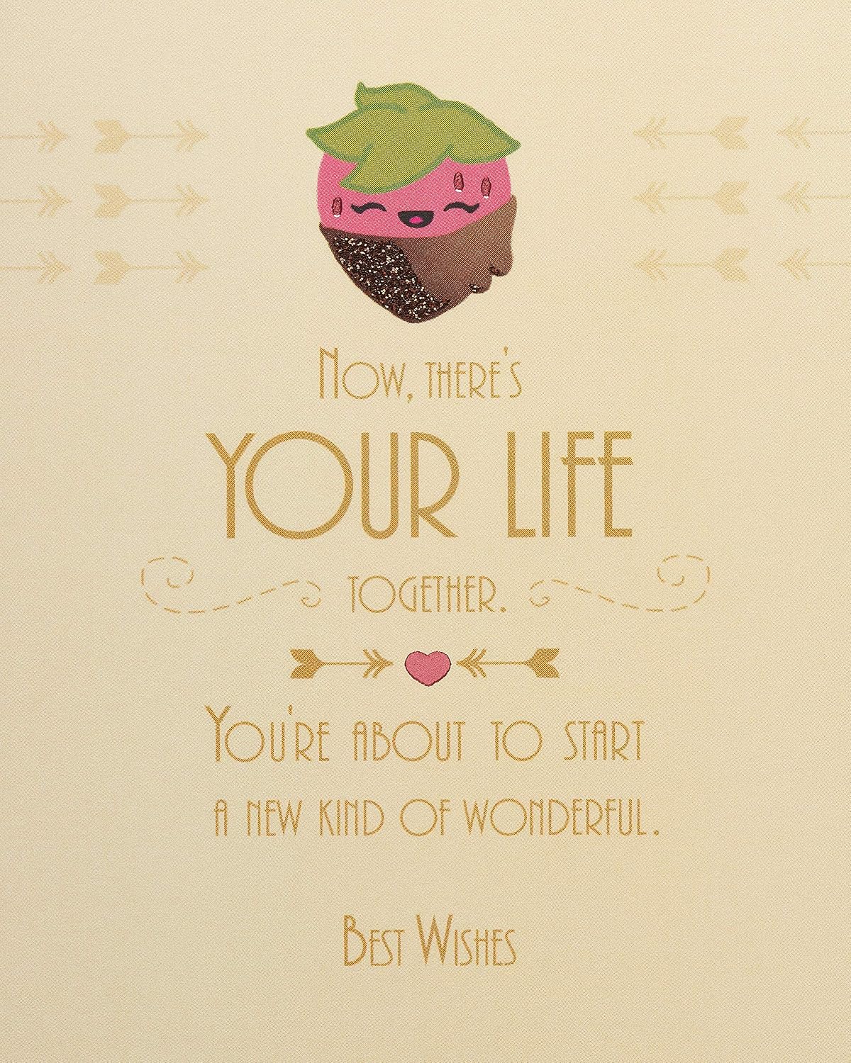 American Greetings Funny Wedding, Bridal Shower or Engagement Card (Chocolate Strawberry)