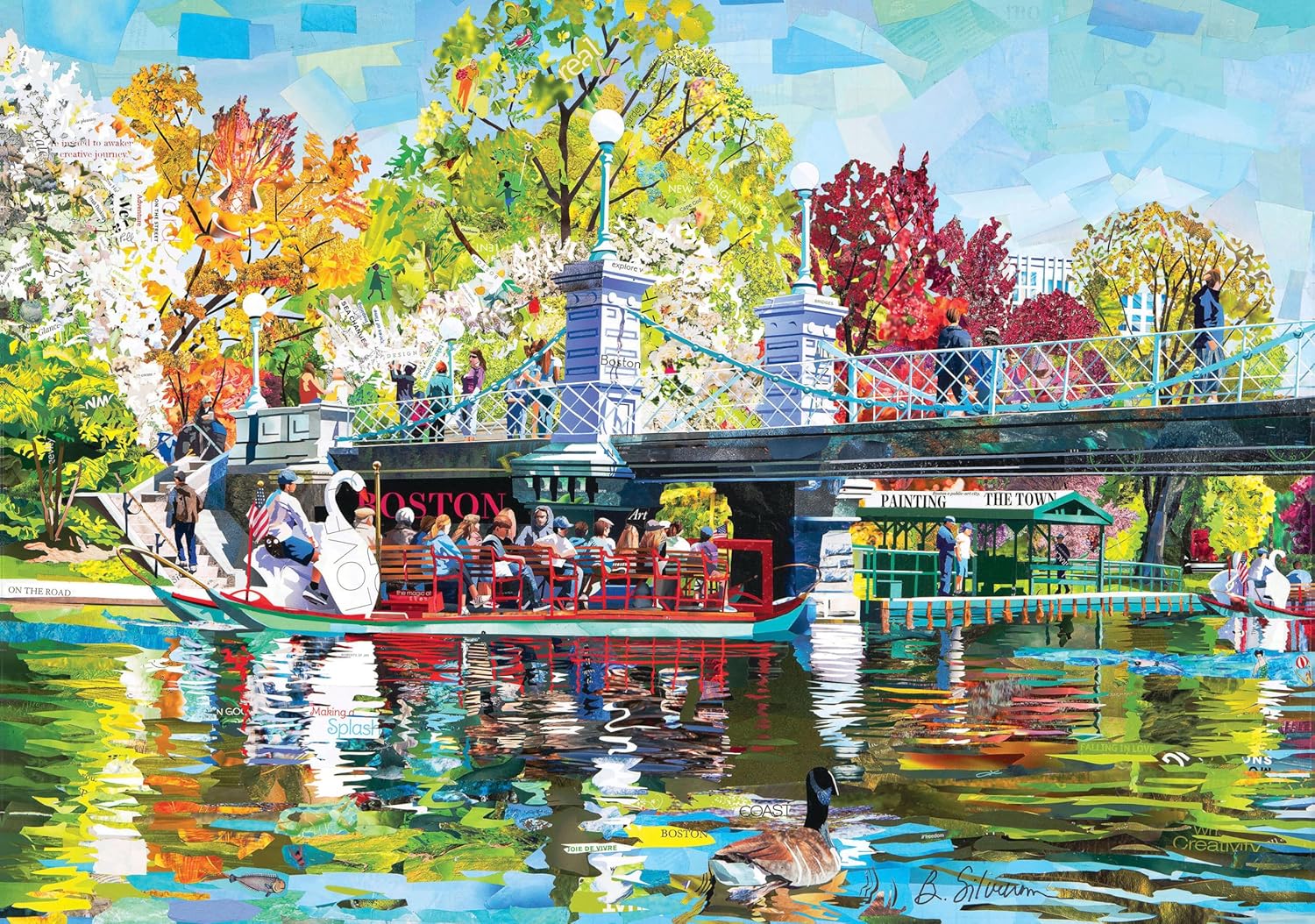 Art & Fable, Day in The Garden by Betsy Silverman, 1000 Piece Fine Artwork Premium Adult Jigsaw Puzzle - Perfect for Game Nights, Gifting, and Family Fun