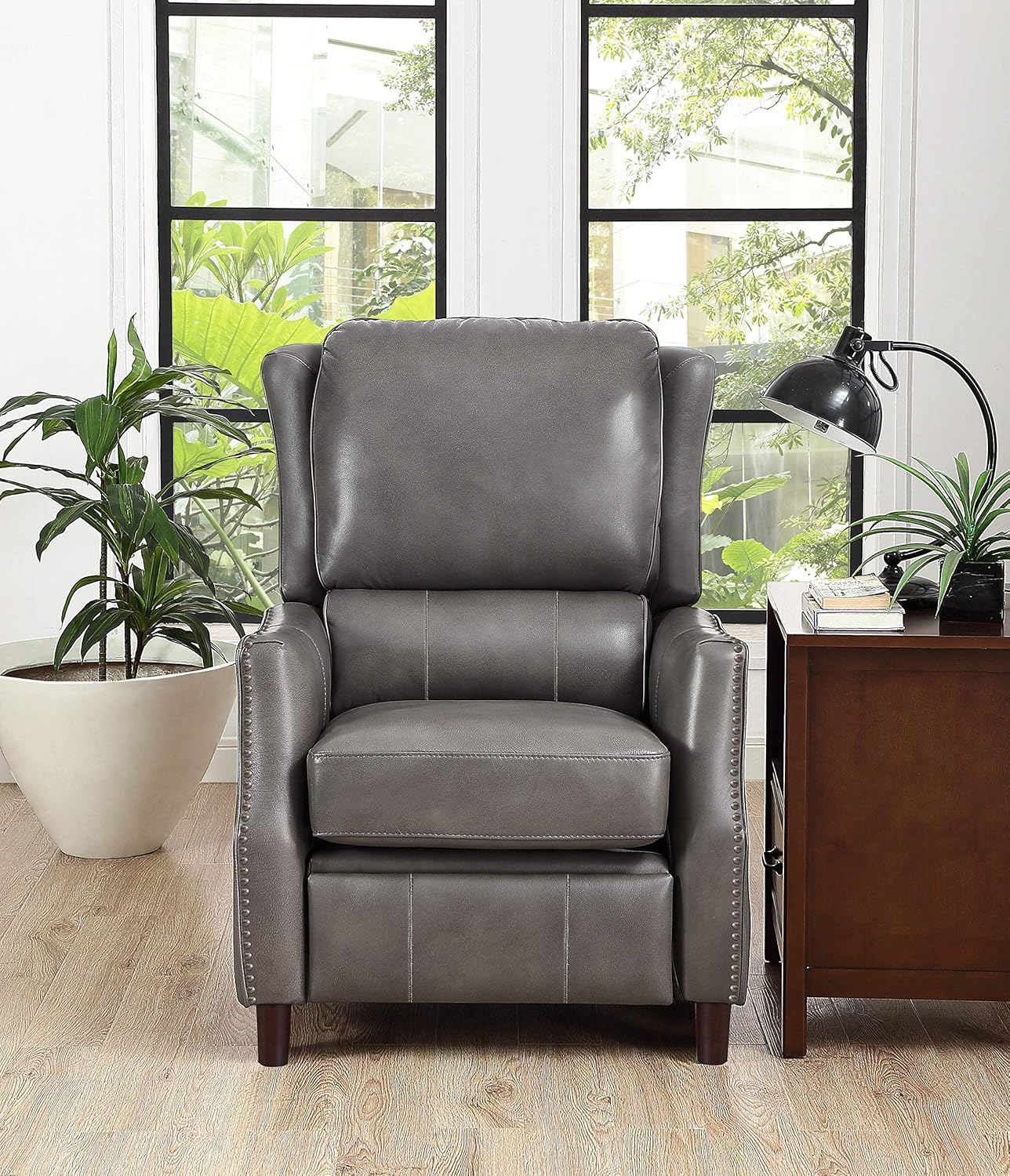 Hydeline Thurston Top Grain Leather Push Back Recliner