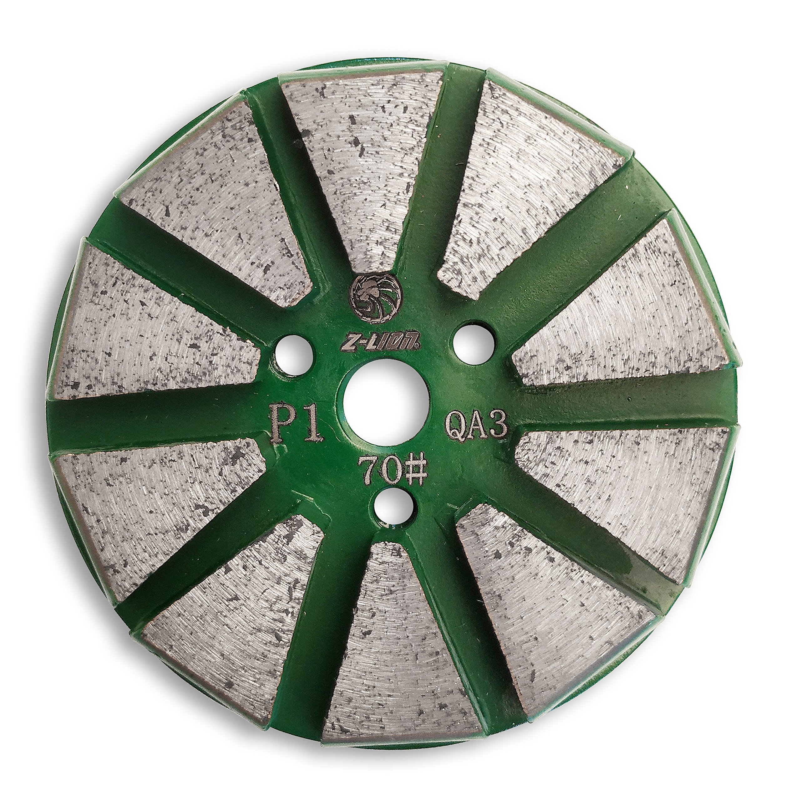 Schneckenschleifscheibe 125mm Für Beton - Polierpad Mit Abgeschrägter Kante Körnung 200