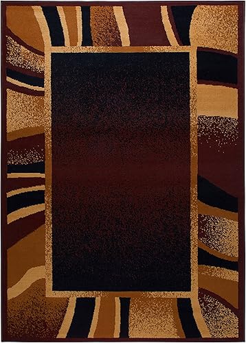 Miniatura 3 de Home Dynamix - Alfombra Lyndhurst Rotana Alfombra de área, 7'8"x10'7", rectangular, marrónnegro