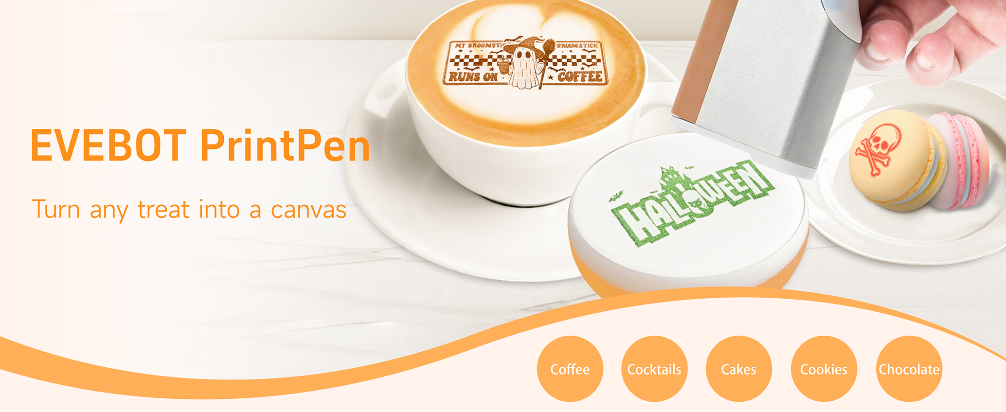 Amazon.com: EVEBOT Handheld Food PrintPen Portable Mini Coffee