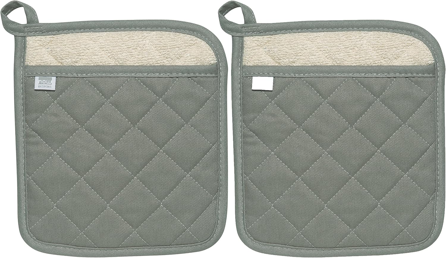 Now Designs 506117 Potholders, Set of Two, Denim