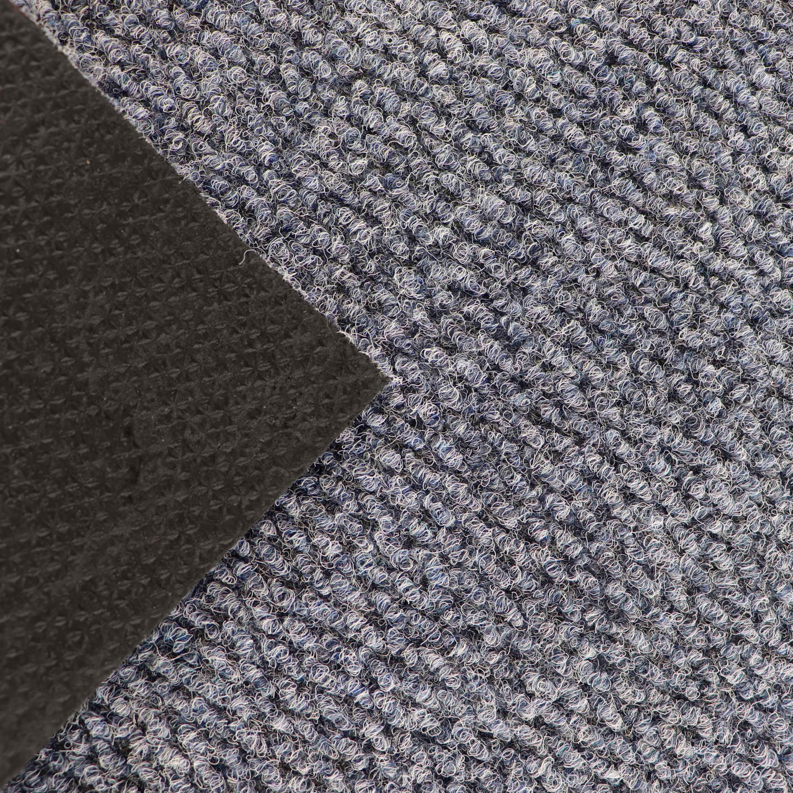 Primaflor Sauberlauf - PICOLLO, Grau-Blau, 2,00m x 5,00m, Rutschfester Schmutzfangläufer Meterware, Robuster Küchenläufer nach Maß, Zuschneidbarer Teppichläufer, Eingangsmatte für Flur und Windfang