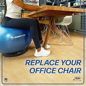 URBNFit バランスボール 65cmスポーツ エクササイズボール ブルー Amazon | URBNFit バランスボール 65cm エクササイズ 空気入れ
