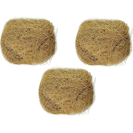 Prevue Pet Products (3 Pack) Sterilized Natural Coconut Fiber for Bird Nest