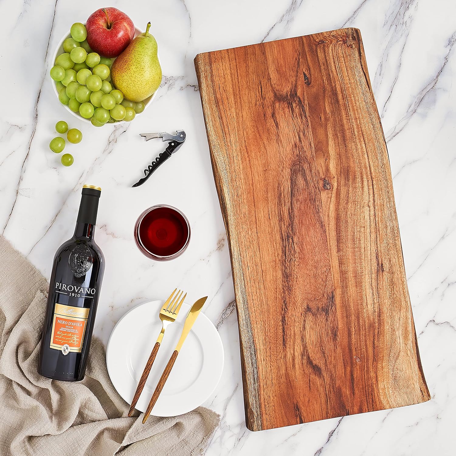 Extra Large Charcuterie Board - Live Edge Charcuterie Board - Cheese Board - Serving Board - Perfect for Parties and Gathering - Housewarming gift - Image 4
