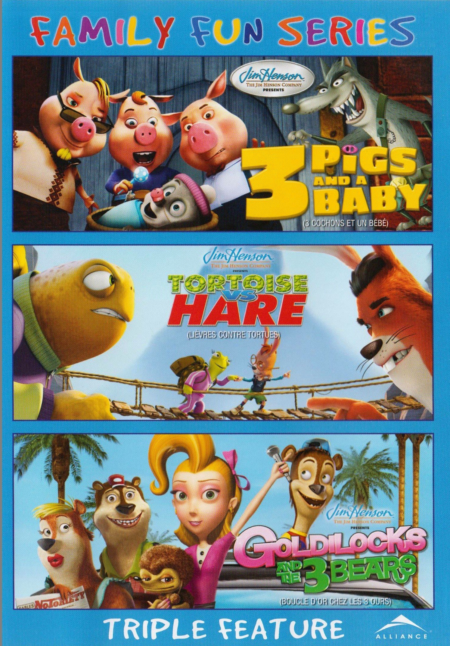 3 Pigs and A Baby / Tortoise Vs. Hare / Goldilocks and the 3 Bears Show (Family Fun Series)