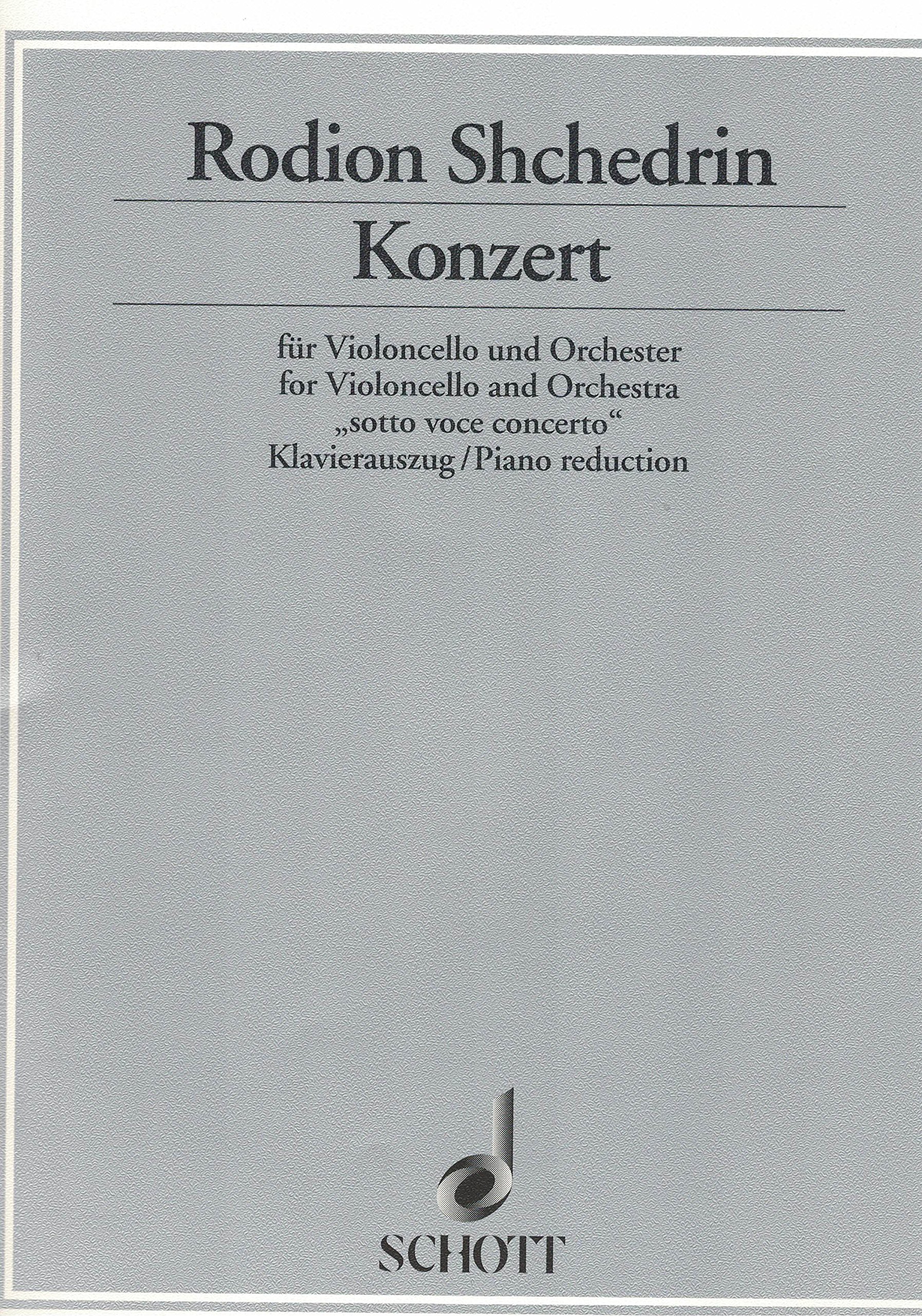 Konzert: für Violoncello und Orchester. Violoncello und Orchester. Klavierauszug mit Solostimme.