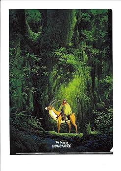 Amazon.co.jp: もののけ姫 A4クリアファイル ARTシリーズ 森の中