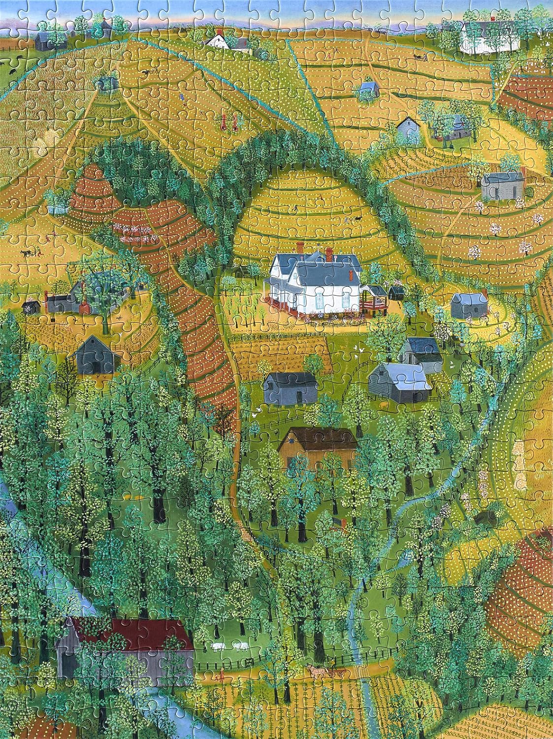 Mattie Lou O'Kelley: My Parents' Farm 500-Piece Jigsaw Puzzle (Pomegranate) 18" x 24"