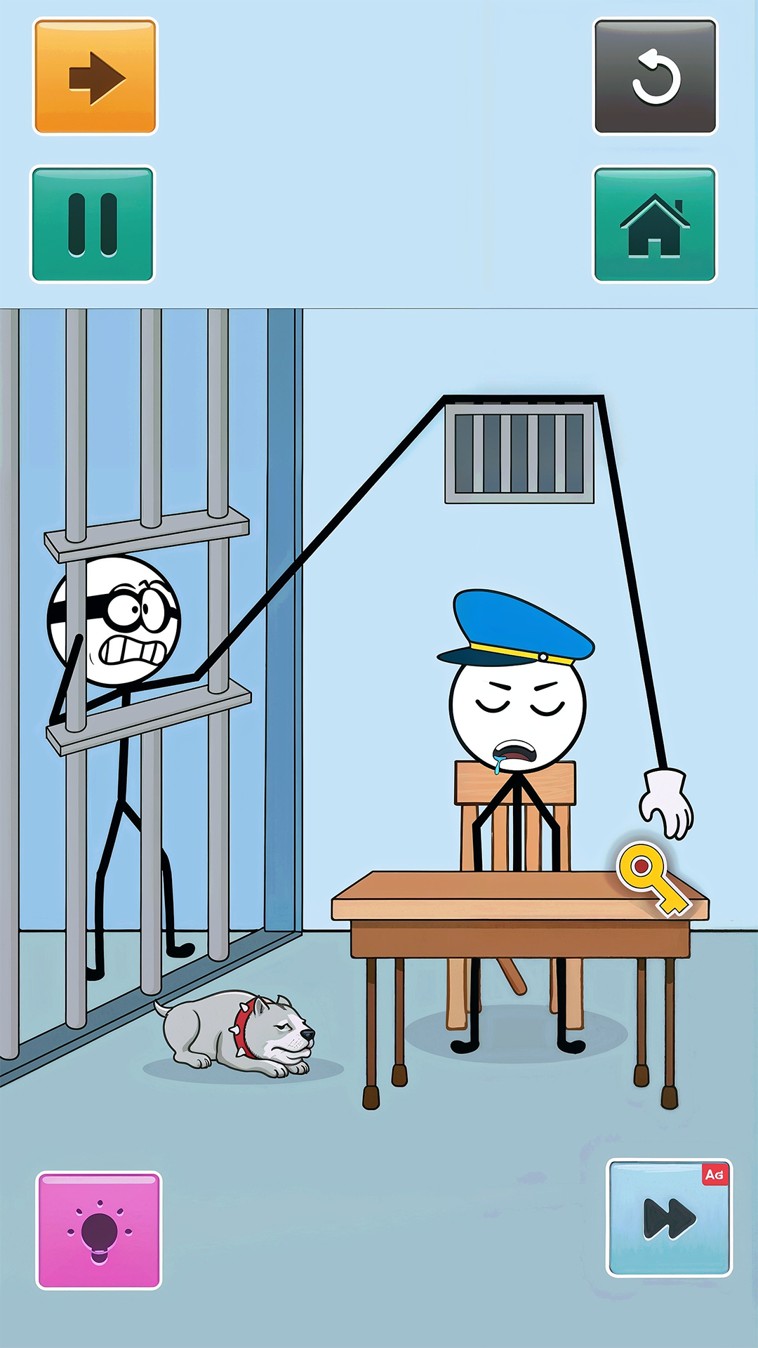 Escape Robber Thief Puzzle Escape - Stick Man Robber Brain Puzzle Game 2026 ...