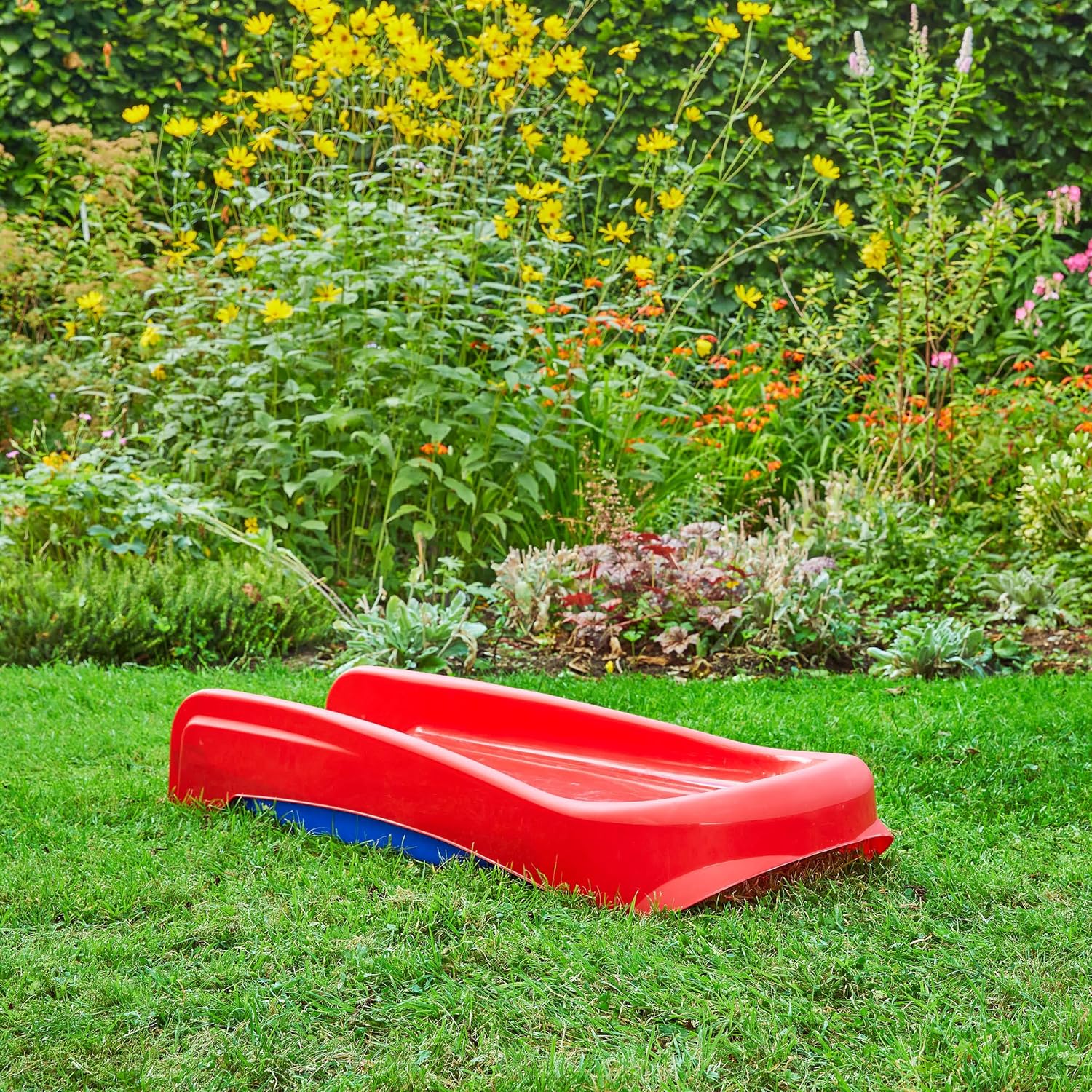 907184 Red Junior Folding Slide Blue | Indoor & Outdoor Use | 18 Months +| No Assembly Required, One Size