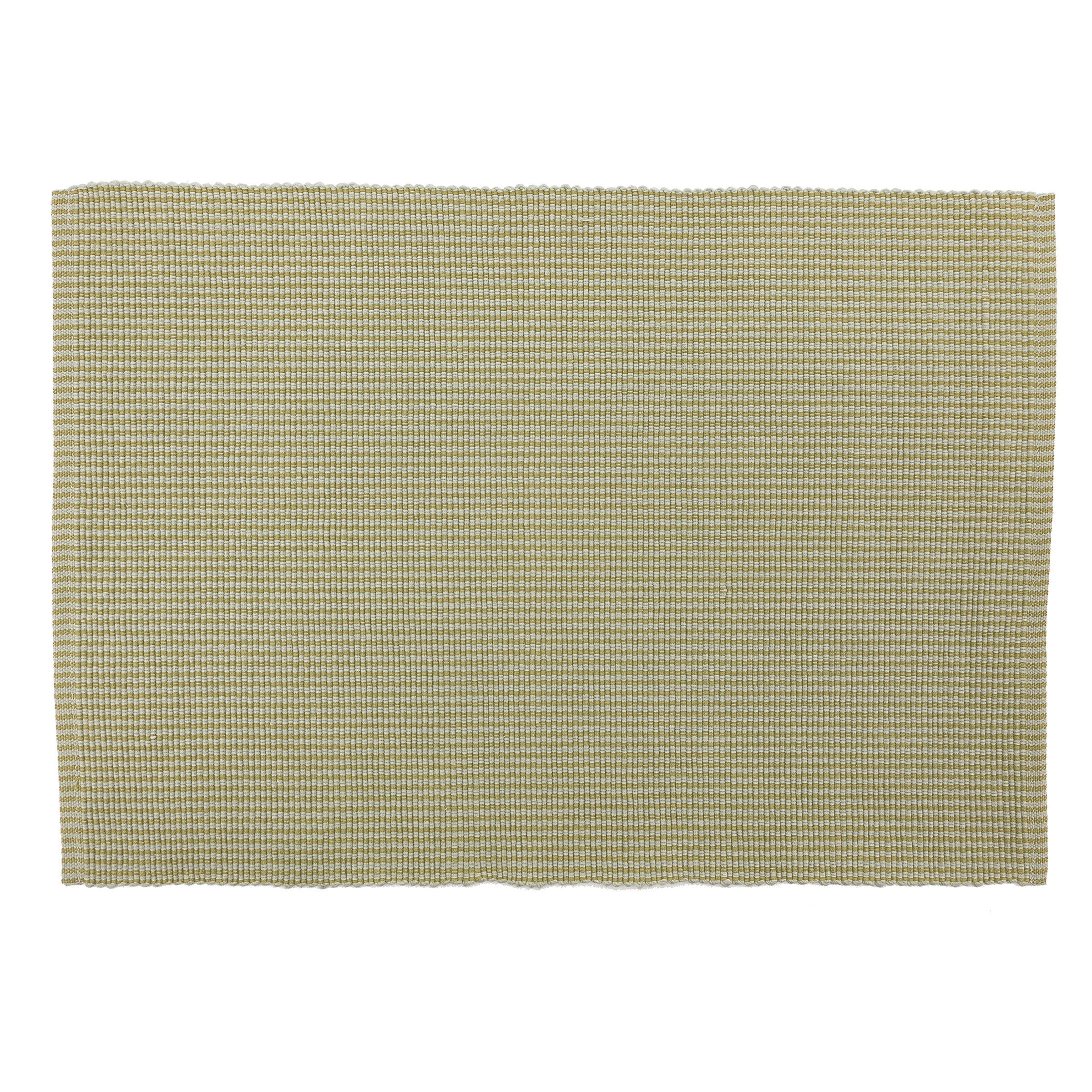 C&F Home 13'' x 19'' Port Stripe Fern Single Cotton Reversible Tabletop Placemat All Seasons Spring Summer Machine Washable Home Kitchen Dining Dinner