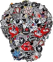 Vista 1 de Meneng Parches bordados para planchar con apliques: 30 piezas surtidas Cool Punk bordado bordado cosido parche para chaquetas ropa