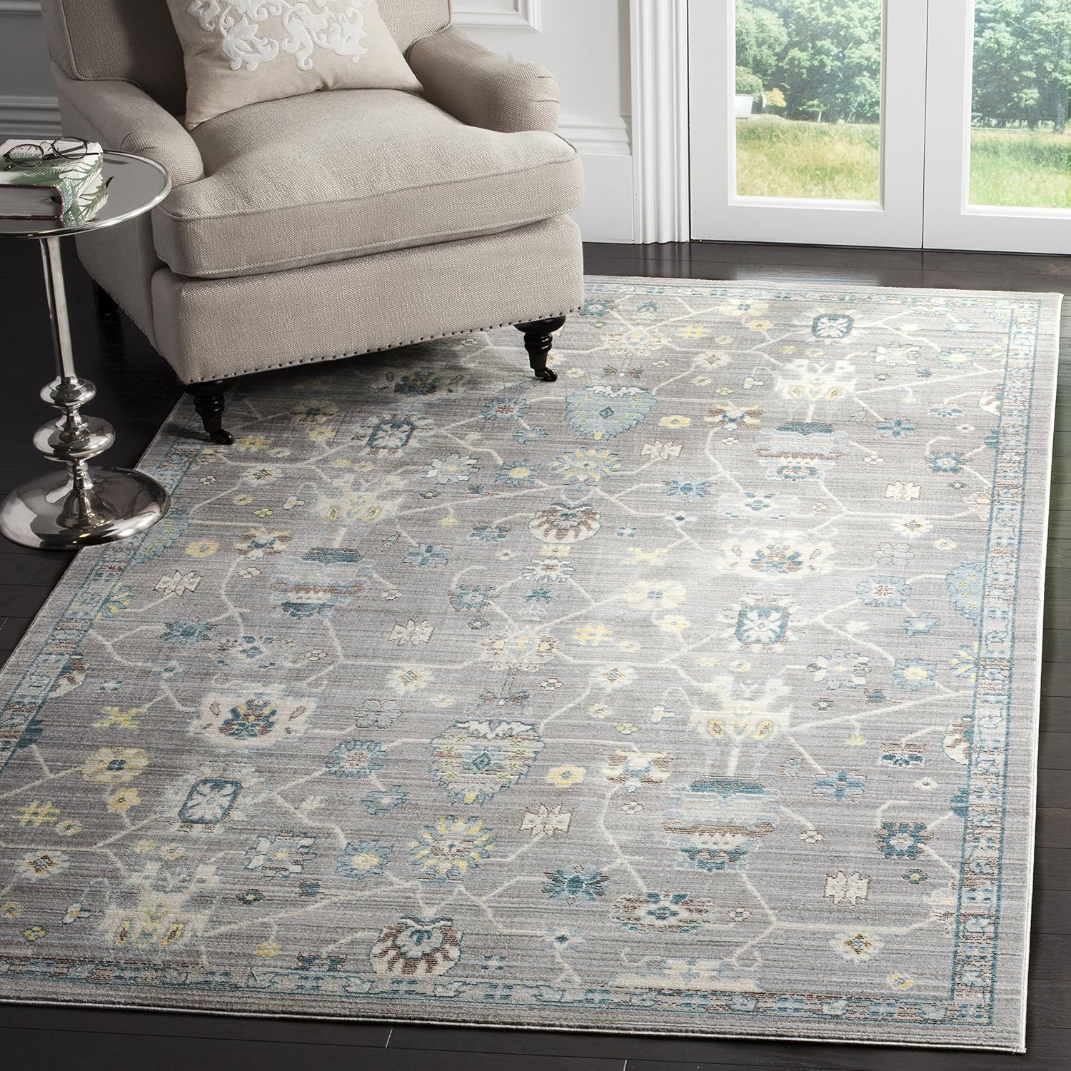 SAFAVIEH Valencia Collection Runner Rug - 2'3" x 8', Fuchsia & Multi, Boho Chic Distressed Design, Non-Shedding & Easy Care, Ideal for High Traffic Areas in Living Room, Bedroom (VAL116P)