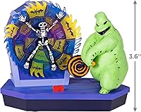 Vista 5 de Hallmark Keepsake - Adorno de Navidad 2023, Mr. Oogie Boogie musical con luz y movimiento de la película The Nightmare Before Christmas
