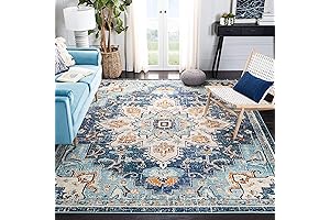 Mesmerizing Blue Persian Rug: SAFAVIEH Madison Collection Bohemian Elegance