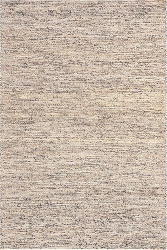 Miniatura 2 de nuLOOM Cyndi - Alfombra contemporánea de mezcla de yute, 5 x 8, color carbón