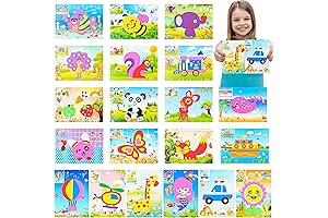 MALLMALL6 20Pcs Mosaic Sticker Art Kits: Unleash Your Kids' Creativity