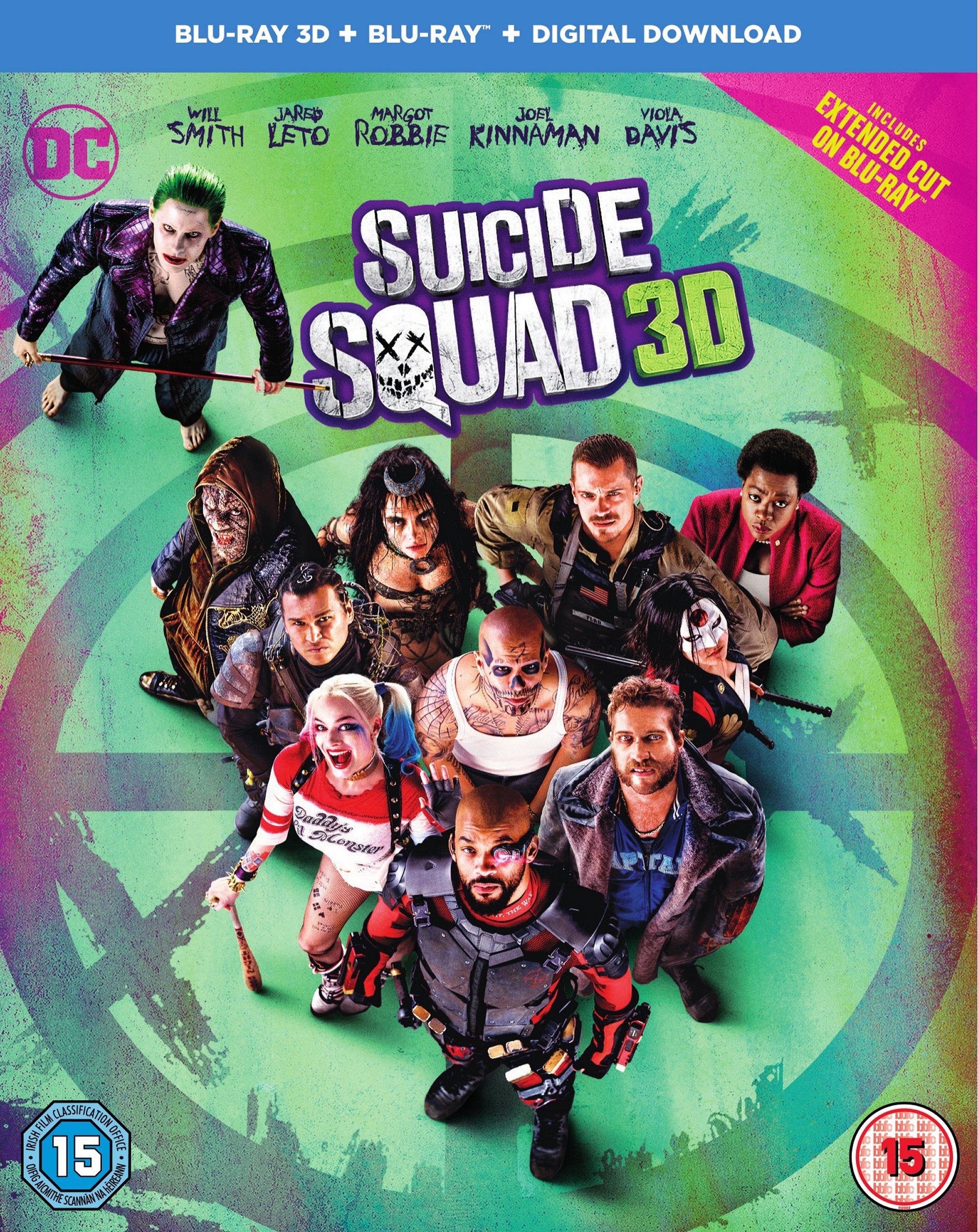 Suicide Squad [Includes Digital Download] [Blu-ray 3D] [2016] [Region Free]