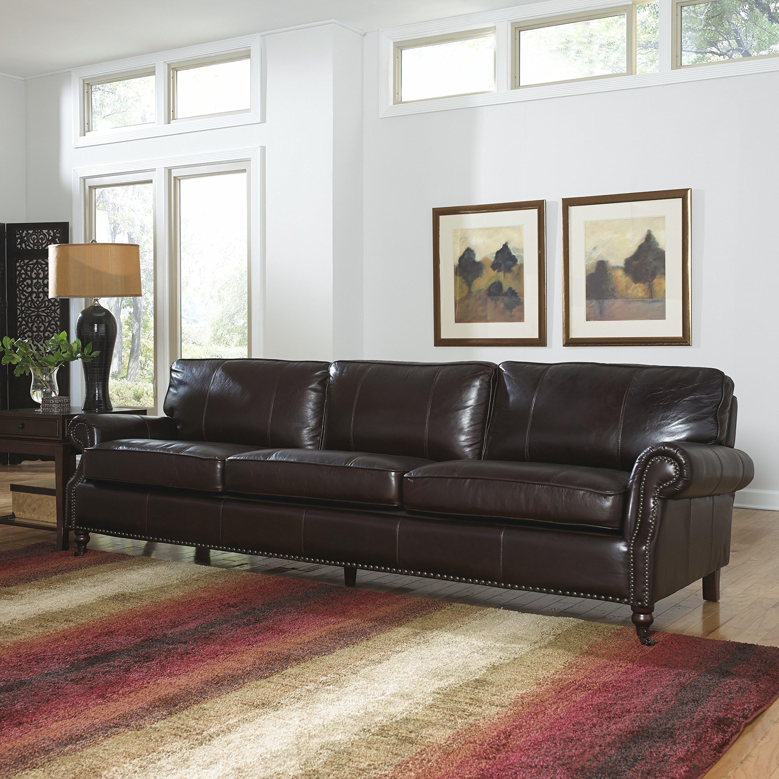 Lazzaro Leather Stockton Four Seat Sofa