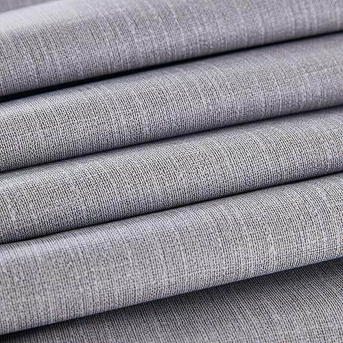 Miniatura 5 de NLMUVW Mantel de vinilo gris resistente, 100% impermeable, mantel de PVC, a prueba de aceite, fácil de limpiar, para mesa rectangular, comedor,