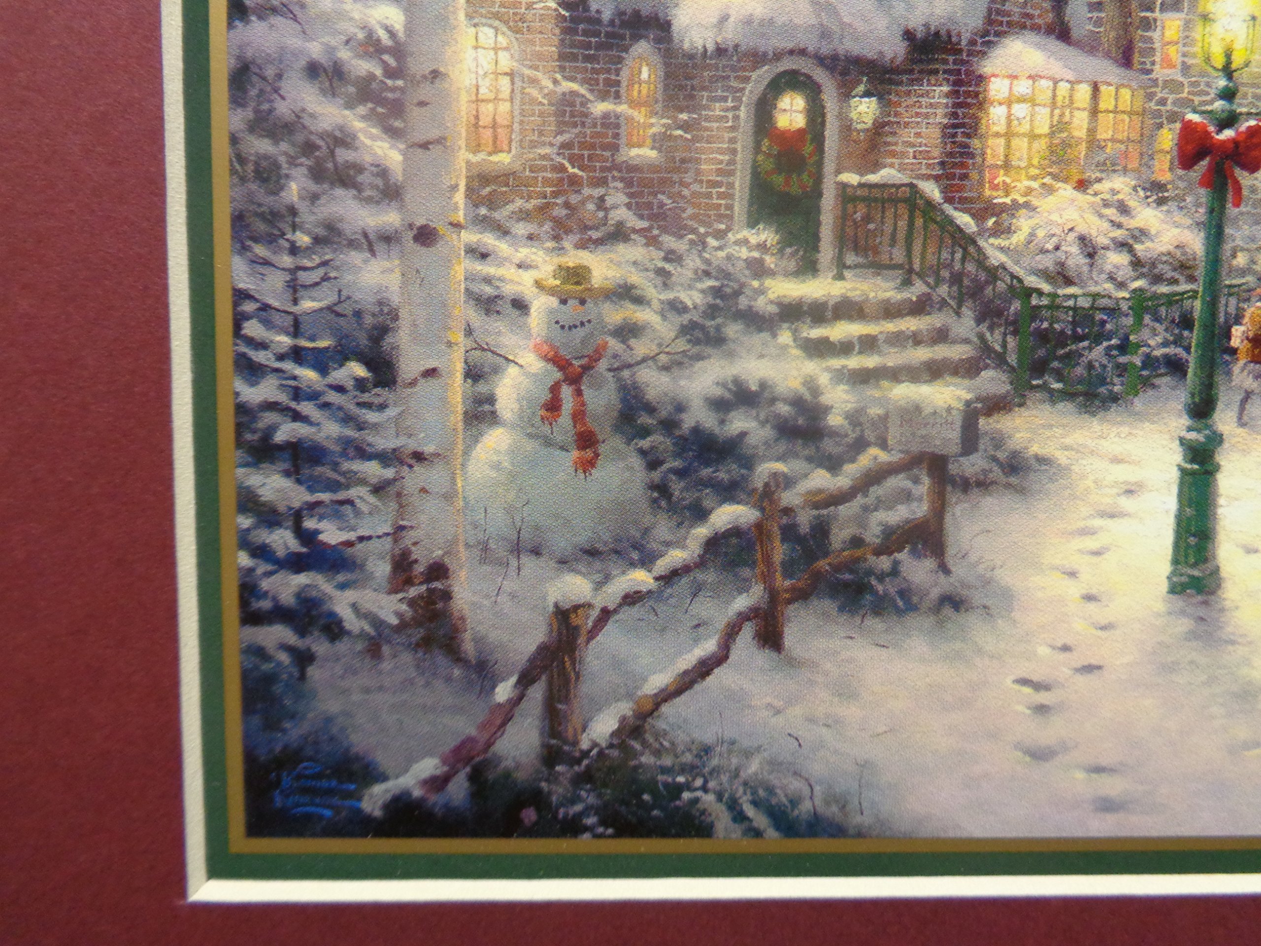 Thomas Kinkade Christmas Village Set