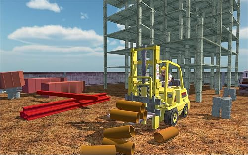 Airport Forklift Driving Heavy Machinery Sim 3D - Thumbnail 5