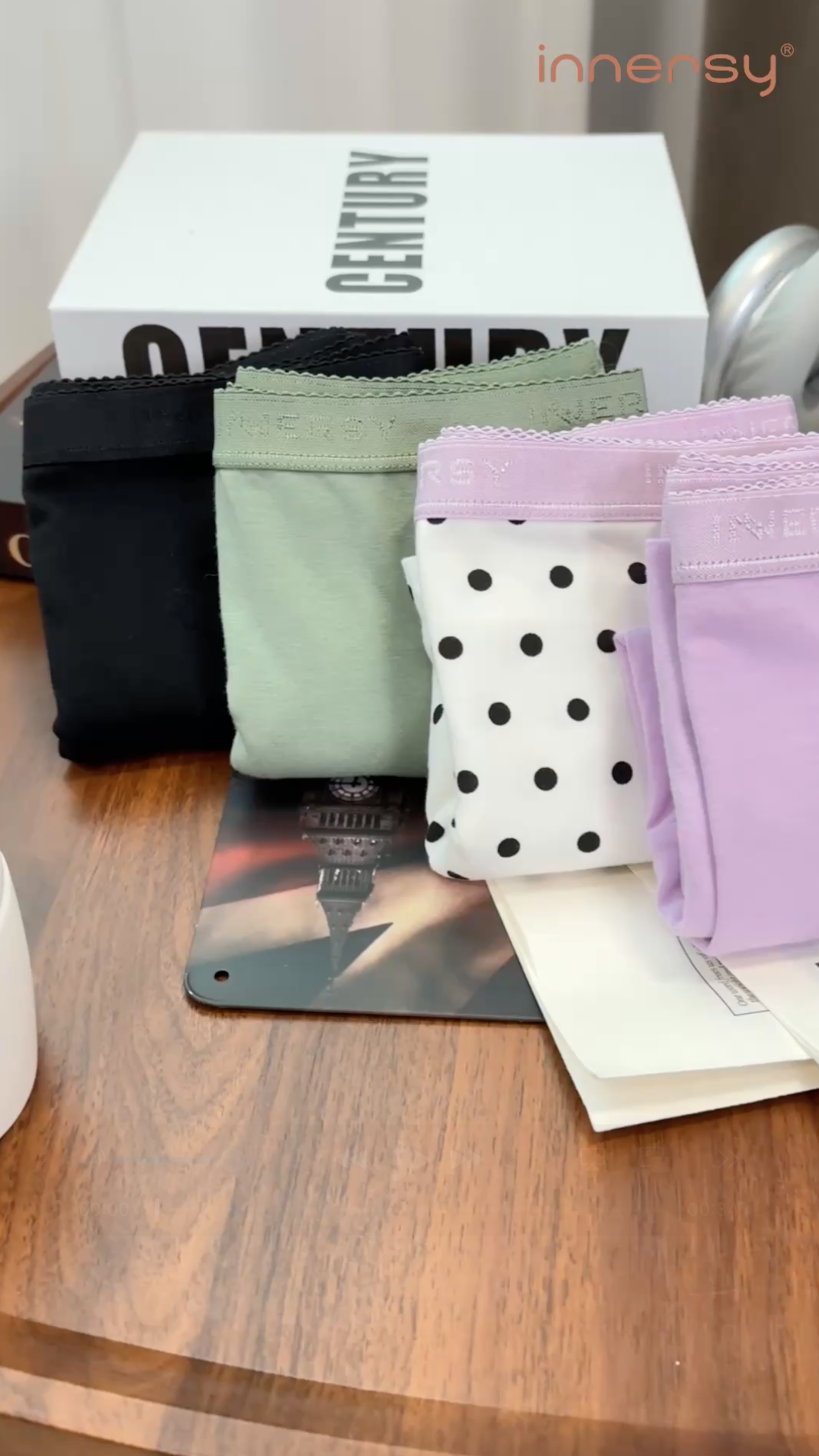 Produktbild von INNERSY Unterhosen Damen 5er Pack – High Waist Slip Aus Baumwolle, Größen 44-62, Bequem & Dehnbar