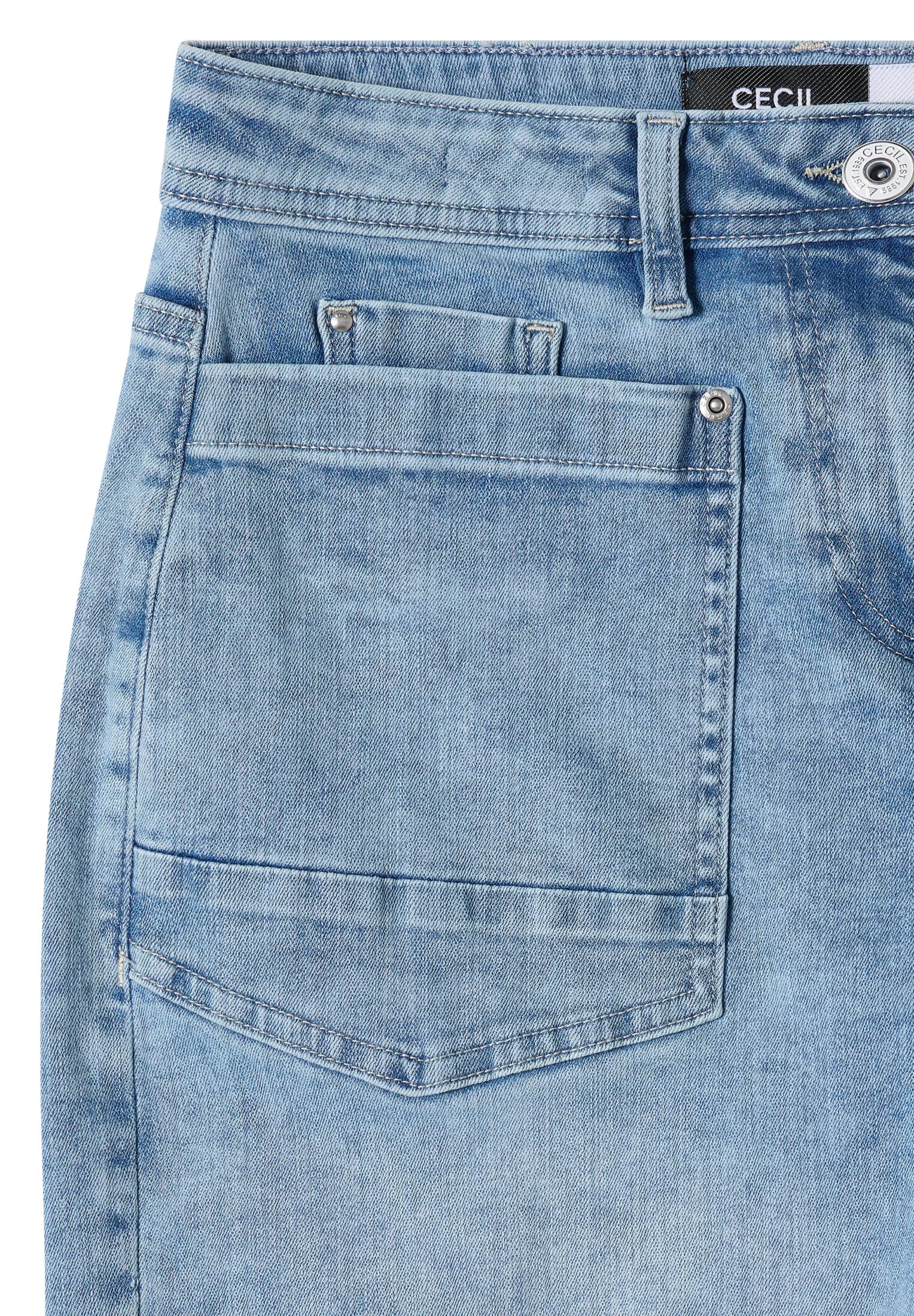 Cecil Damen Barrel Leg Jeans mit aufgesetzten Taschen 3819097