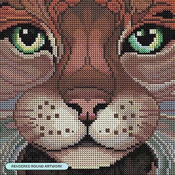 【成】Diamond art Club DIAMOND ART CLUB Jewel Eyes - Pure Jade Diamond Painting Kit