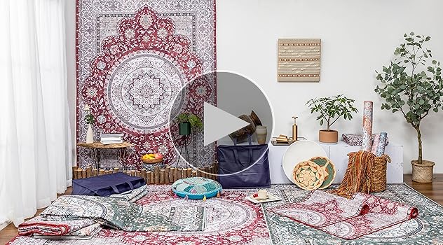 Amazon｜DECOMALL カーペット 3畳 ペルシャ絨毯風 ラグ マット