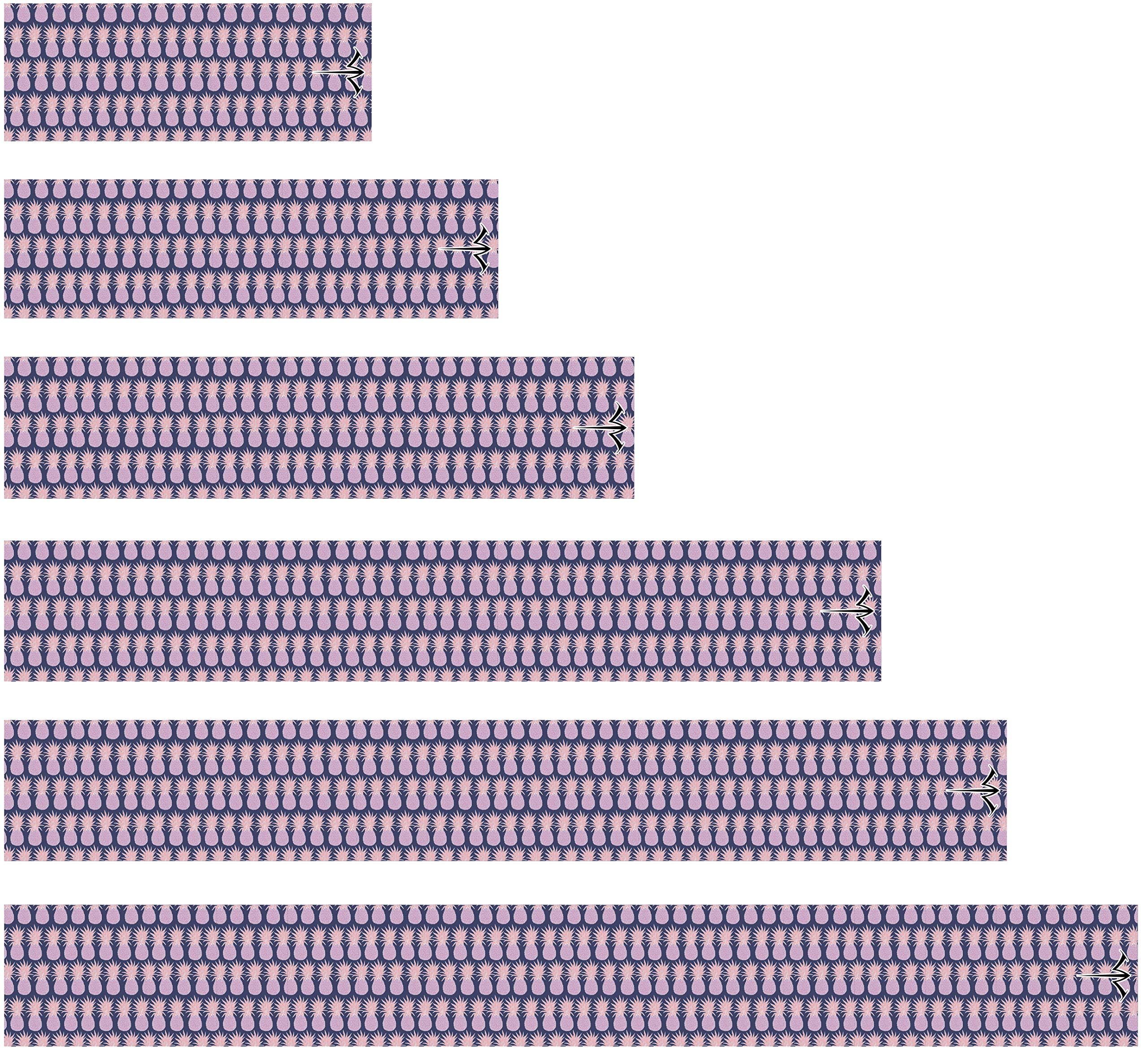 White Water Archery Non-Laminated Purple Pineapple Womens Arrow Wraps 15 pk Choose Length Width