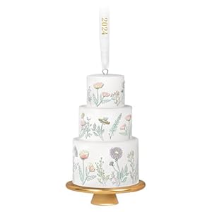 Hallmark Keepsake Christmas Ornament 2024, Tiers of Joy Wedding Cake, Porcelain, Gift for Couple Hallmark Keepsake Christmas Ornament 2024 Tiers of Joy Wedding Cake Porcelain Gift for Couple