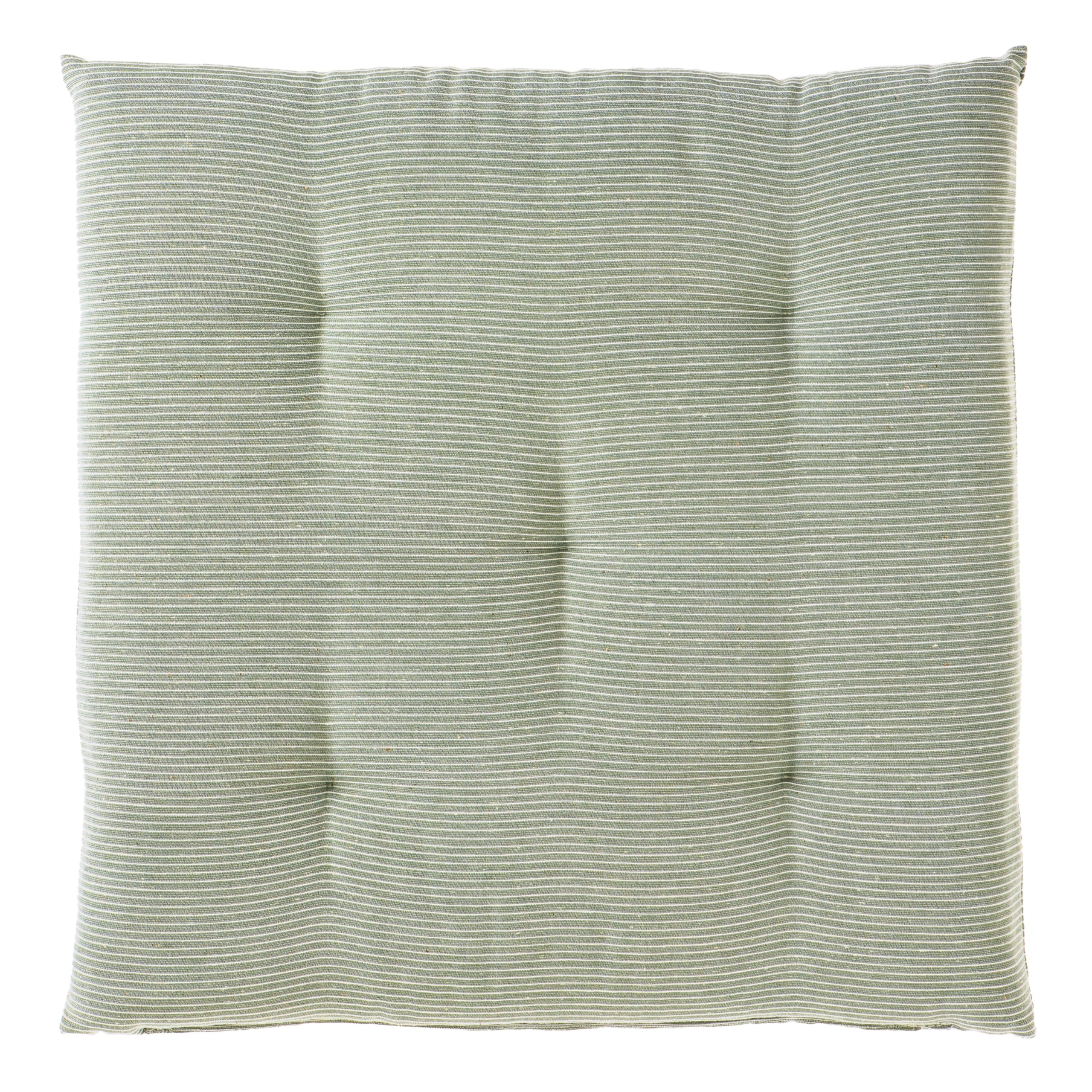 Esprit Lot de 2 coussins de chaise 40x40 cm Vert - Coussins de chaise confortables pour salle à manger et cuisine - lavables jusqu'à 30°C - Oeko-Tex - Housse de siège pour meubles de jardin, coussin