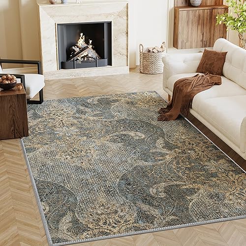 H.VERSAILTEX Alfombras de área para dormitorio, alfombra de área de 5 x 7 pies, esponjosa, peluda, para interiores, para niños, antideslizante,