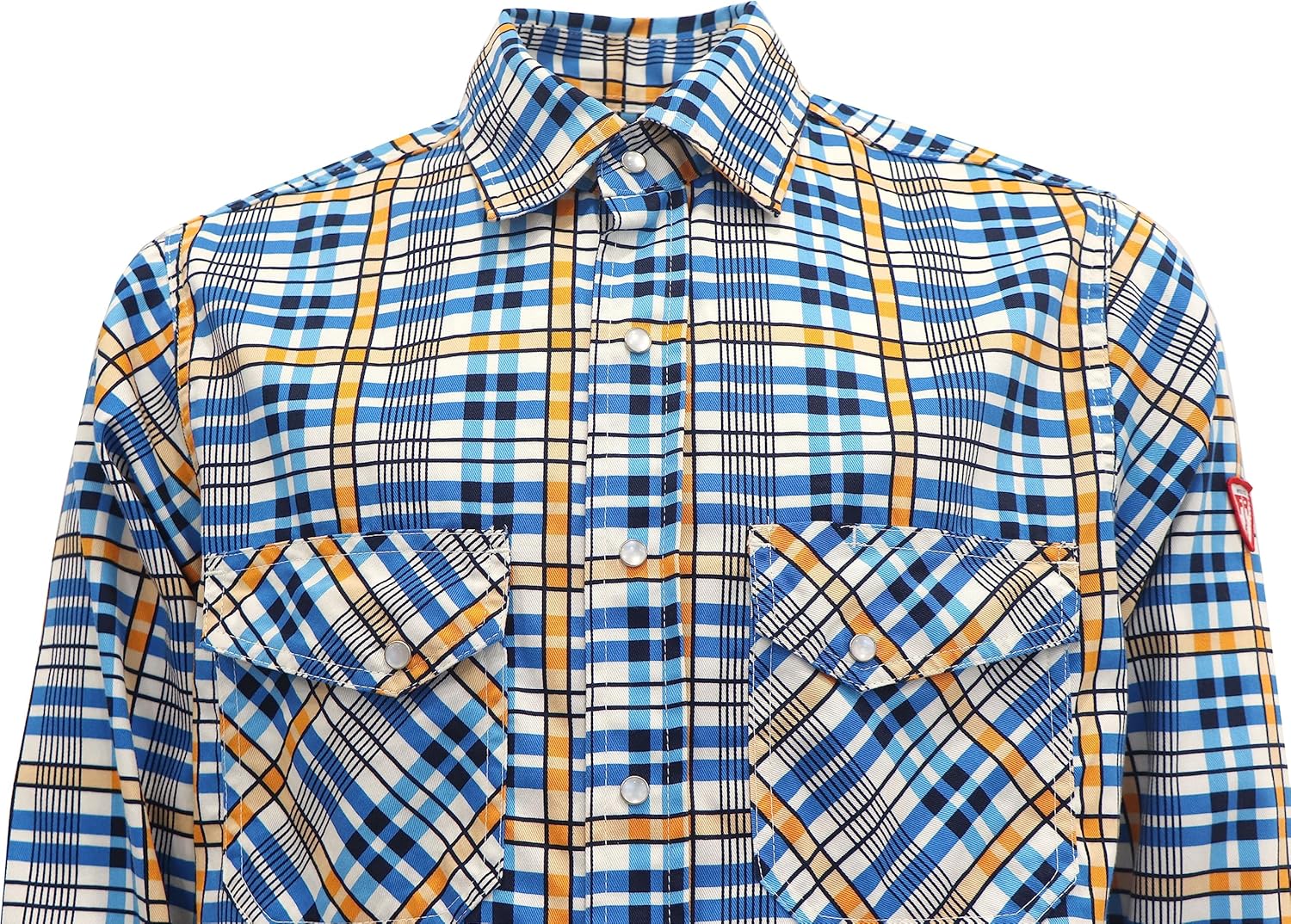 TICOMELA FR Shirt for Men Flame Resistant Shirts 6.5oz Light Weight Plaid Men's Fire Retardant Shirts - Image 6