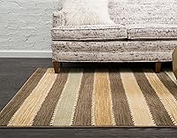 Vista 5 de Unique Loom Fars Collection - Alfombra de área - Monterey (2' 2" x 3' 1" Rectángulo, Marrón/Crema)