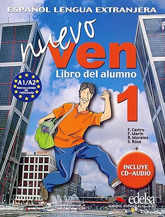 Nuevo ven. Libro del alumno. Per le Scuole superiori. Con 2 CD Audio. Con espansione online: Nuevo ven 1 - libro del alumno + CD audio (Métodos - Jóvenes Y Adultos - Nuevo Ven - Nivel A1-A2) Libros,Libros universitarios y de estudios superiores,Humanidades