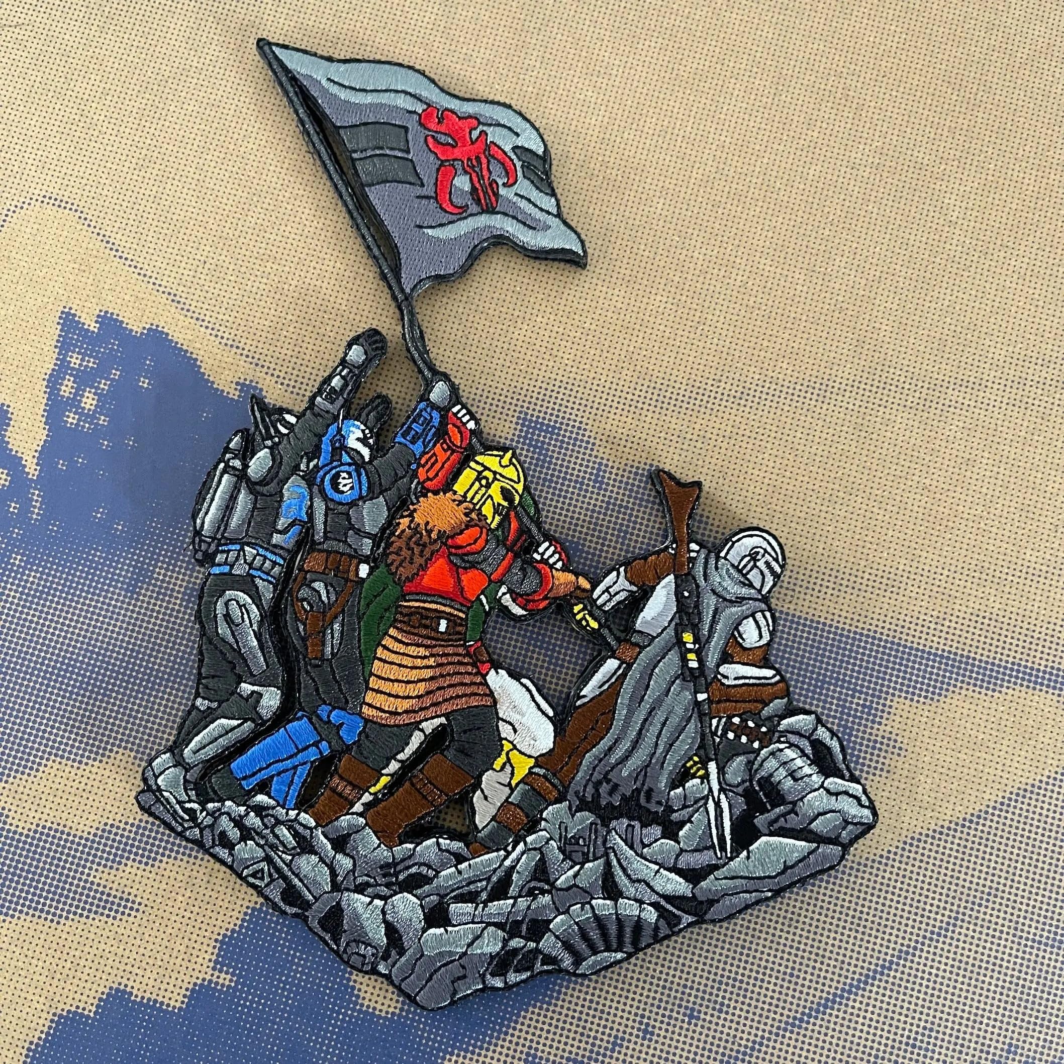 Iwo Jima Flags Series #1 Embroidery Patch