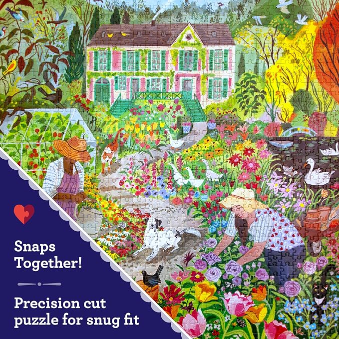 Puzzle eeBoo French Flower 1000 piezas cuadrados miniatura 5
