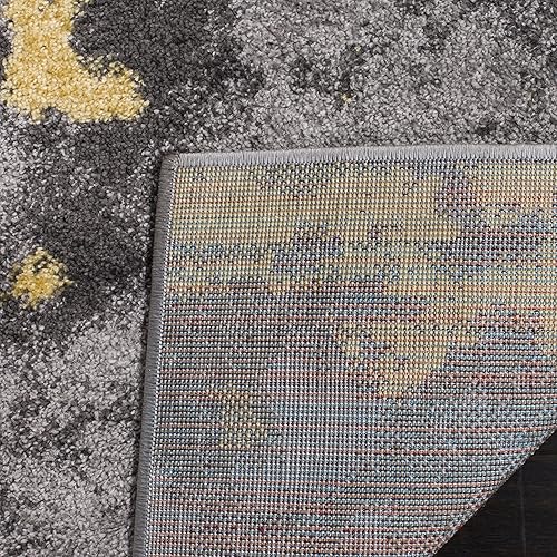 Miniatura 105 de SAFAVIEH Adirondack Collection Runner Rug - 2'6" x 10', Navy & Grey, Modern Abstract Design, Non-Shedding & Easy Care, Ideal for High Traffic Areas