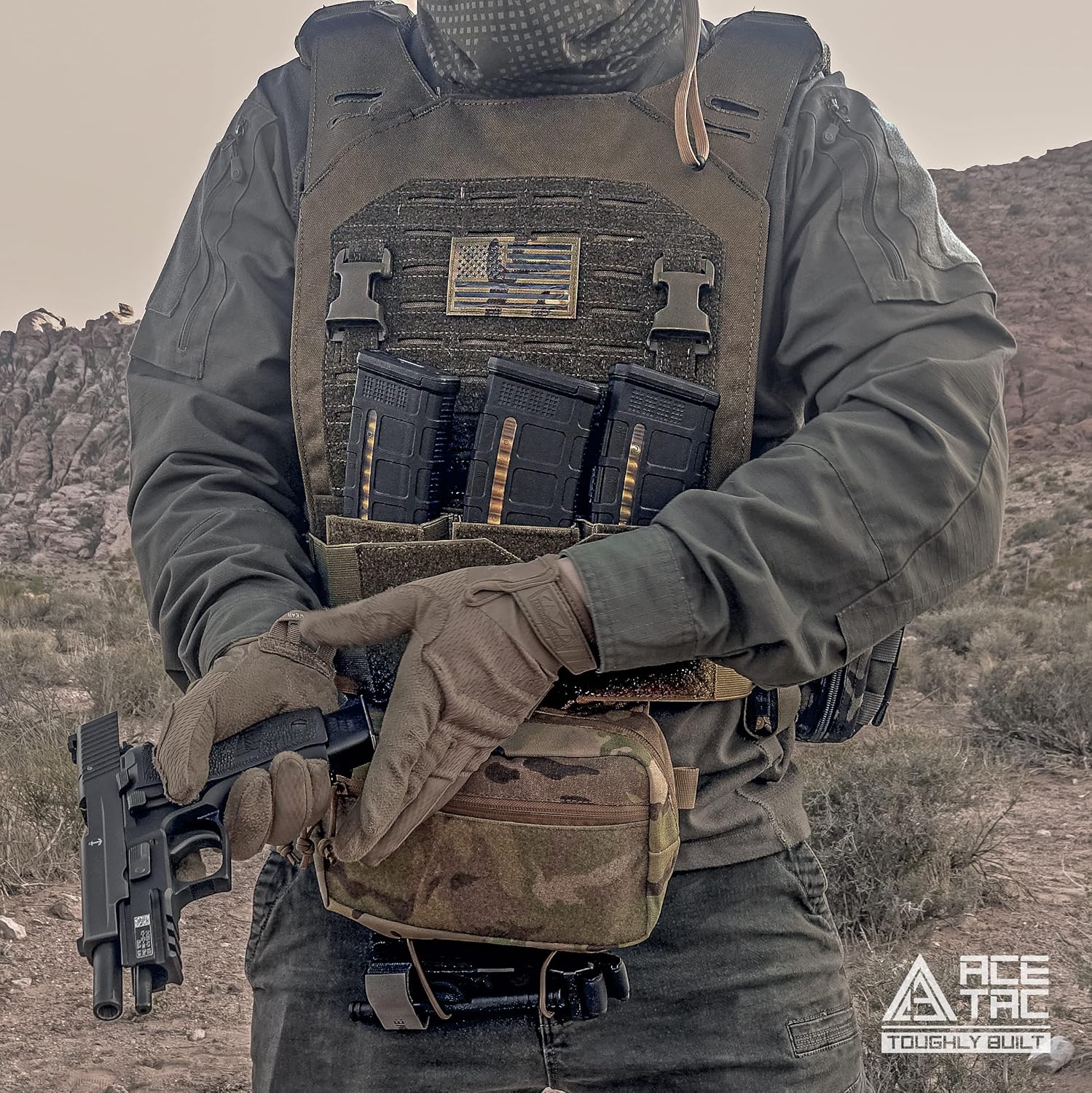 Buy ACETAC Tactical Drop Dangler Pouch Sack Pouch Fanny Sub Abdominal