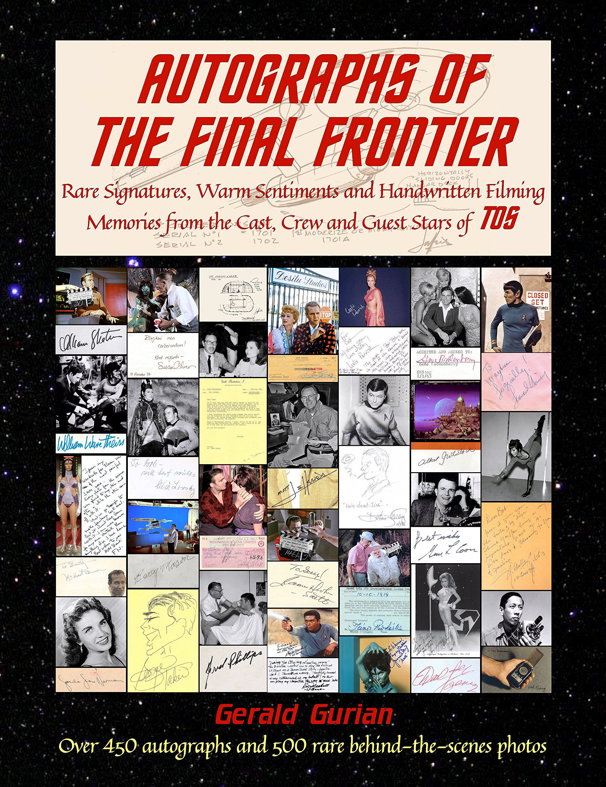 Autographes Star Trek TOS livre de souvenirs de tournage rares pour fans de science-fiction