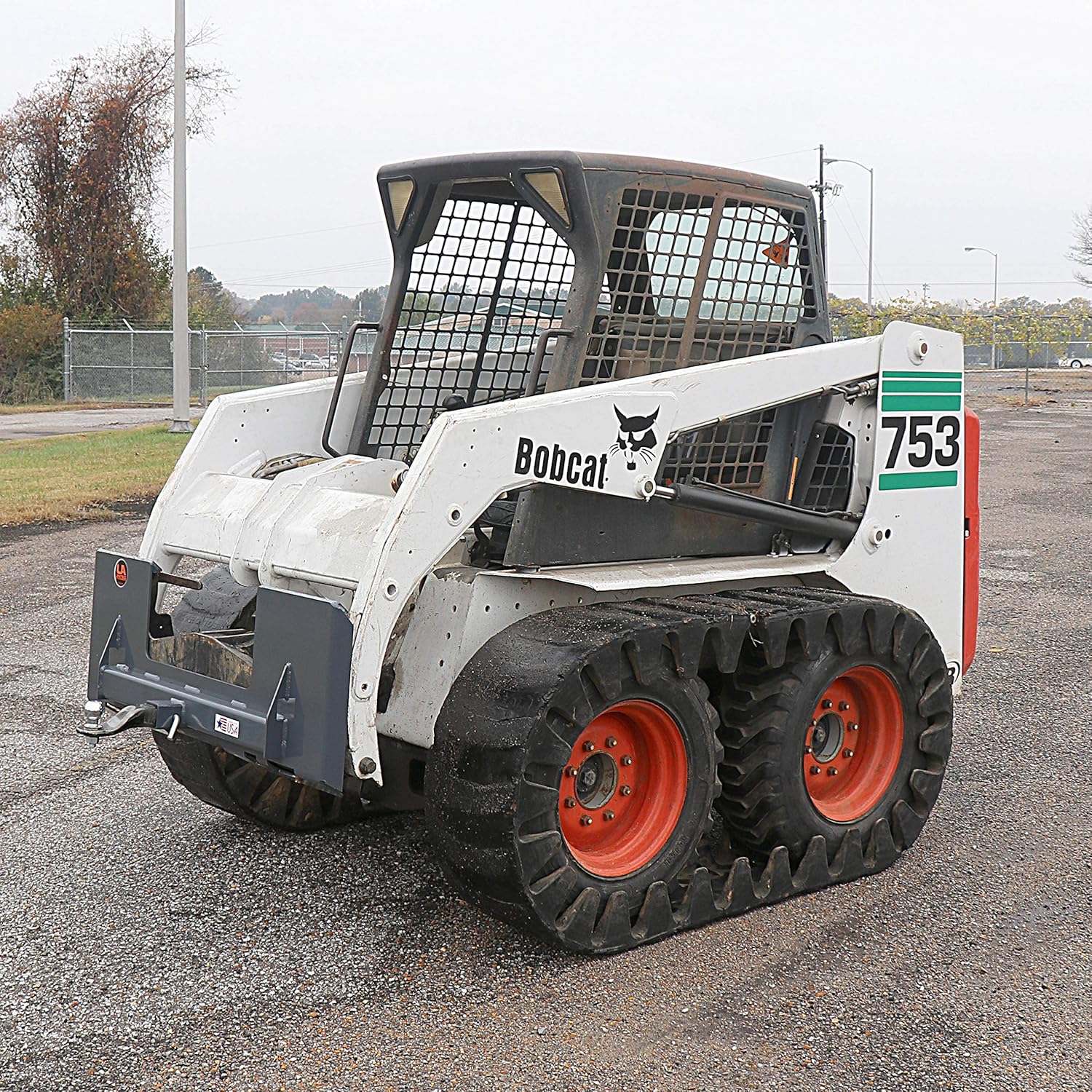 Titan Attachments USA Made Universal Cut Out Receiver Mount Plate, 1/4" Thick Skid Steer Plate Attachment, 2" Receiver Hitch, 3000 LB Weight Capacity, Quick Tach Steel Mount Plate Adapter