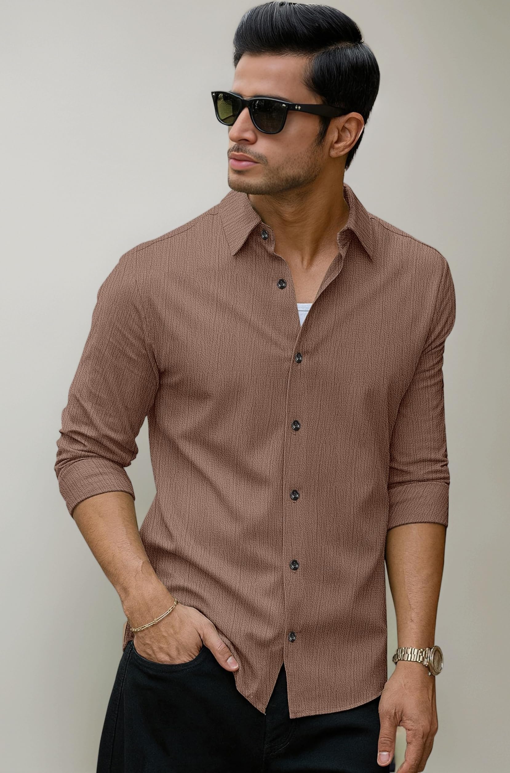 Textured Popcorn Shirt