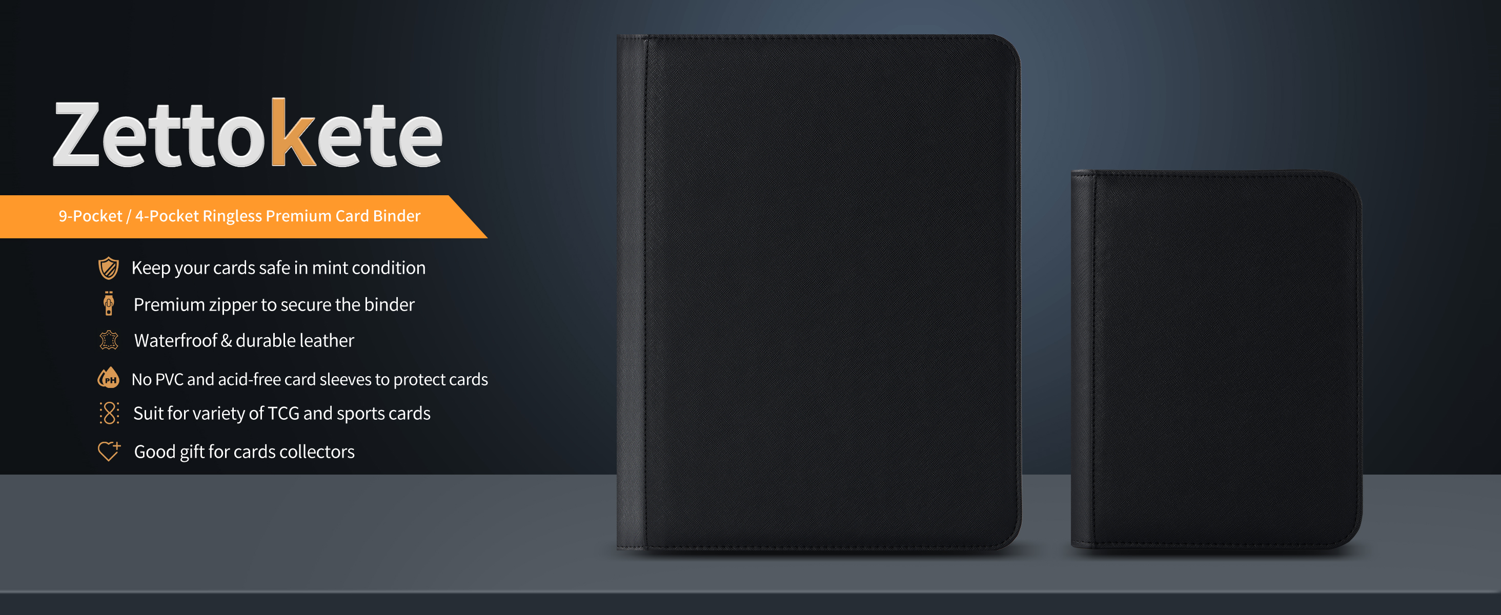 Amazon.com: Zettokete Trading Card Binder 4 Pocket, TCG