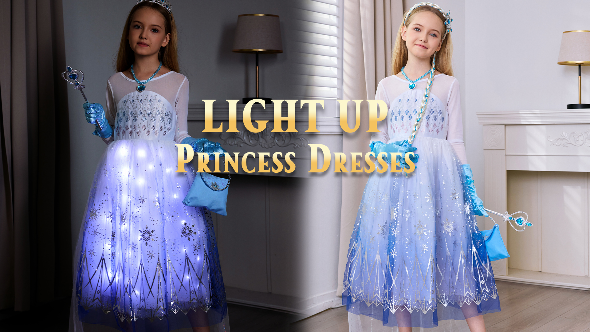 Disfraz de Princesa para Niñas con Luz miniatura 7