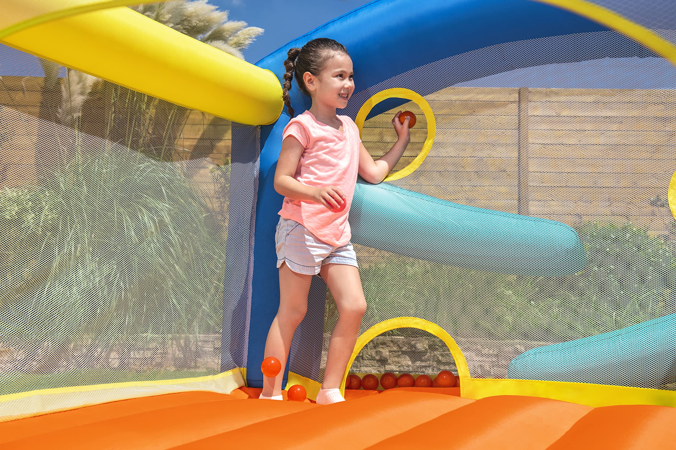 Bestway H2OGO zamek dmuchany z ciągłą dmuchawą Leap & Play 289 x 213 x 173 cm